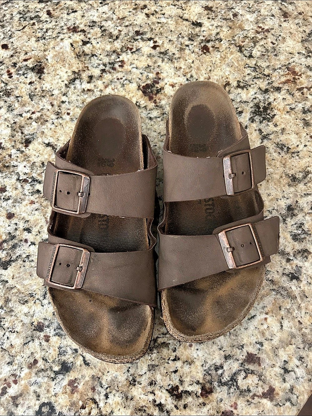 Birkenstock Arizona Habana Oiled Leather Sandals in Brown